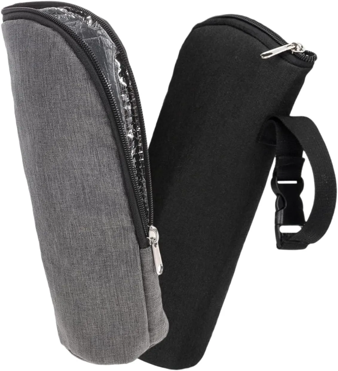 2Pcs Insulated Bottle Bag Portable Thermal Pouch for Travel Durable Design with Handle Buckle for Stroller Attachment Keeps Milk Warm The Go
