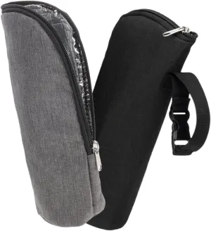 2Pcs Insulated Bottle Bag Portable Thermal Pouch for Travel Durable Design with Handle Buckle for Stroller Attachment Keeps Milk Warm The Go
