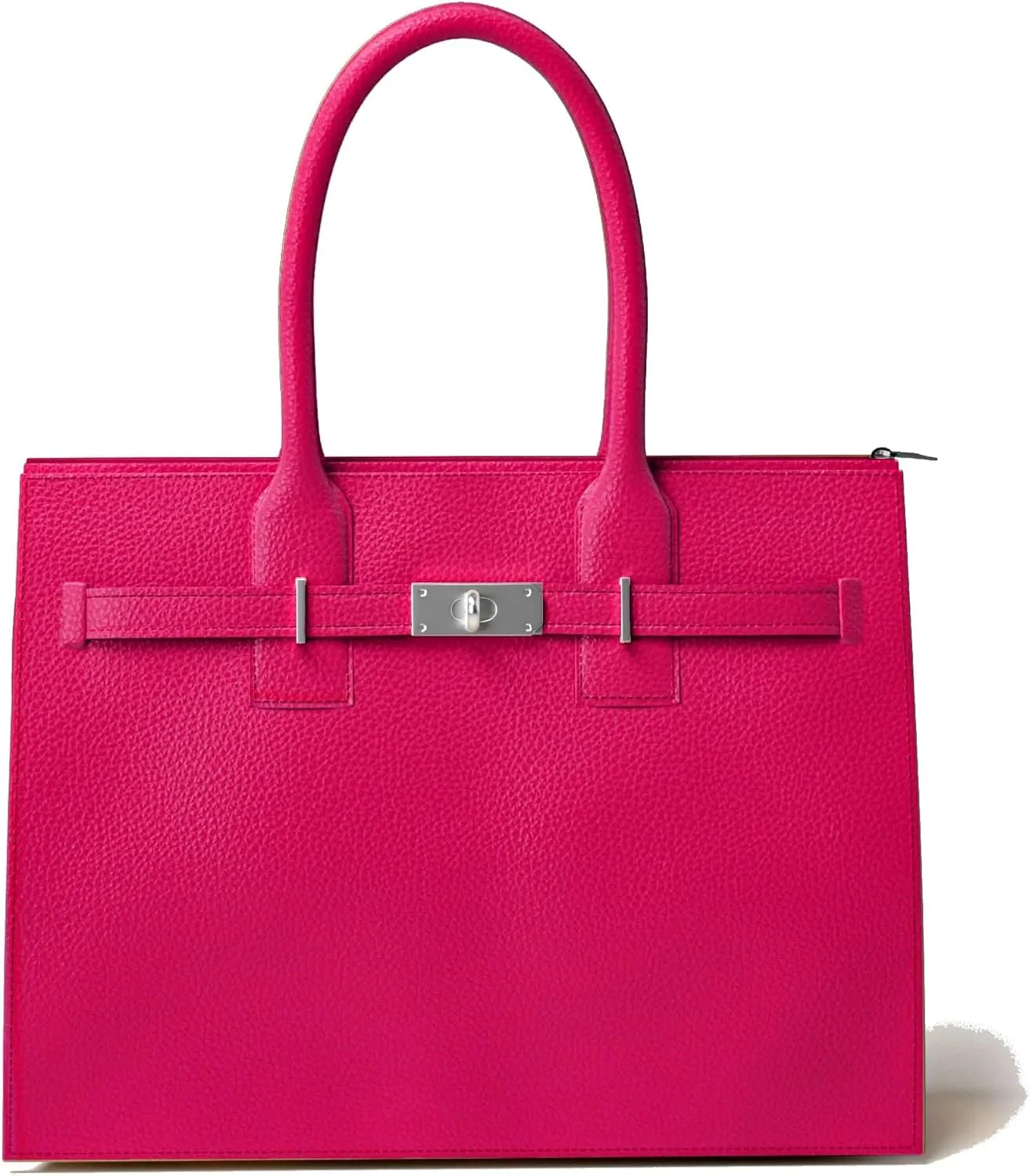 30636 Women's Hand Shoulder Bag Genuine Leather with Zip Compartments