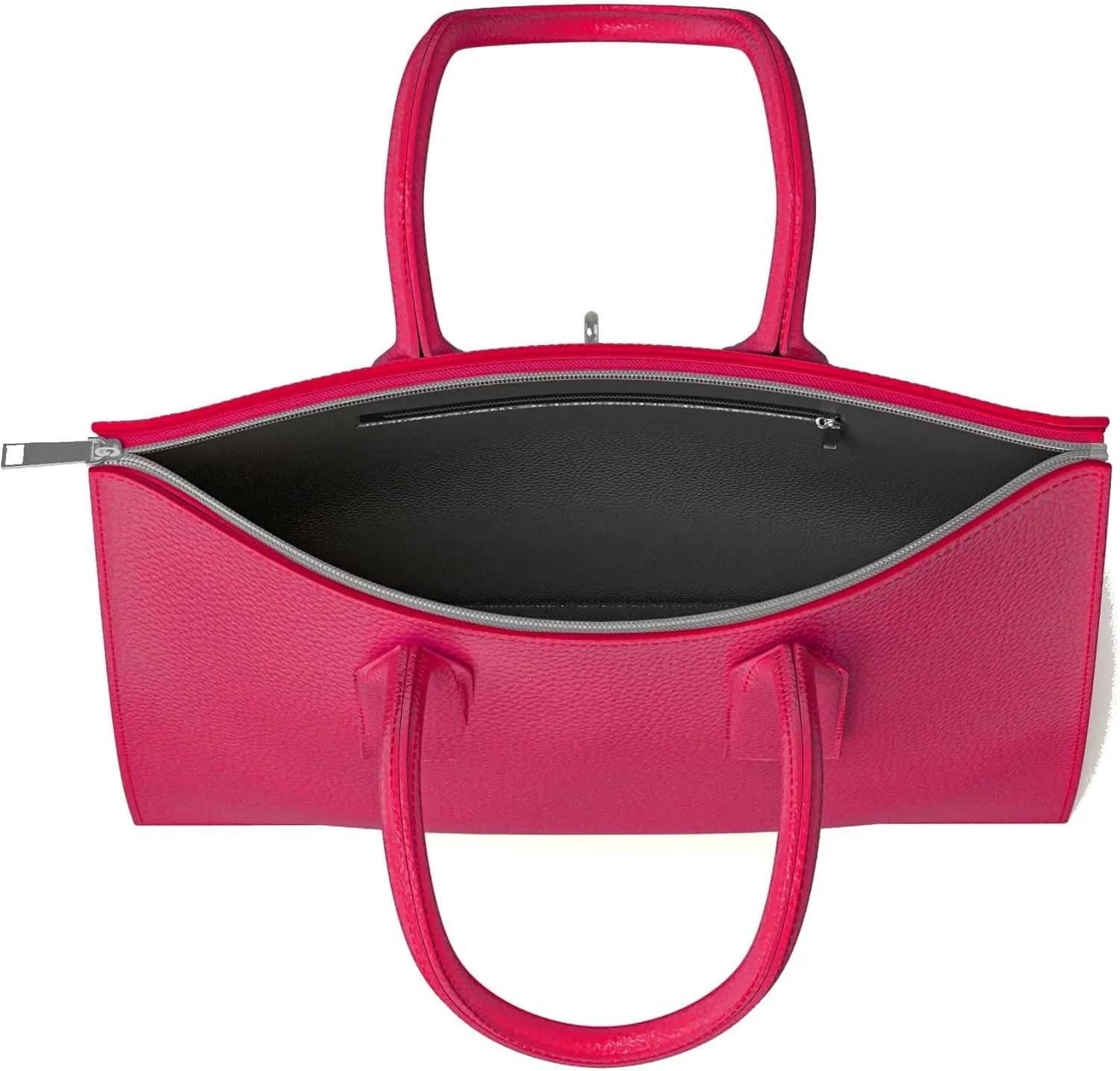 30636 Women's Hand Shoulder Bag Genuine Leather with Zip Compartments