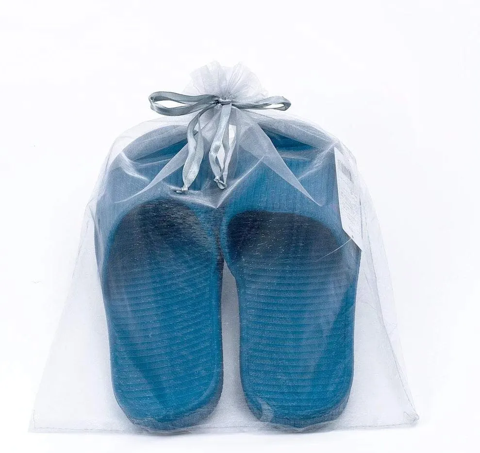 50PCS 12x16 Inches Organza Gift Bags with Drawstring Gift Packaging Big Bags - Large (Grey)