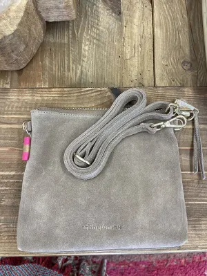 Alexis Crossbody Bag - Fawn Suede