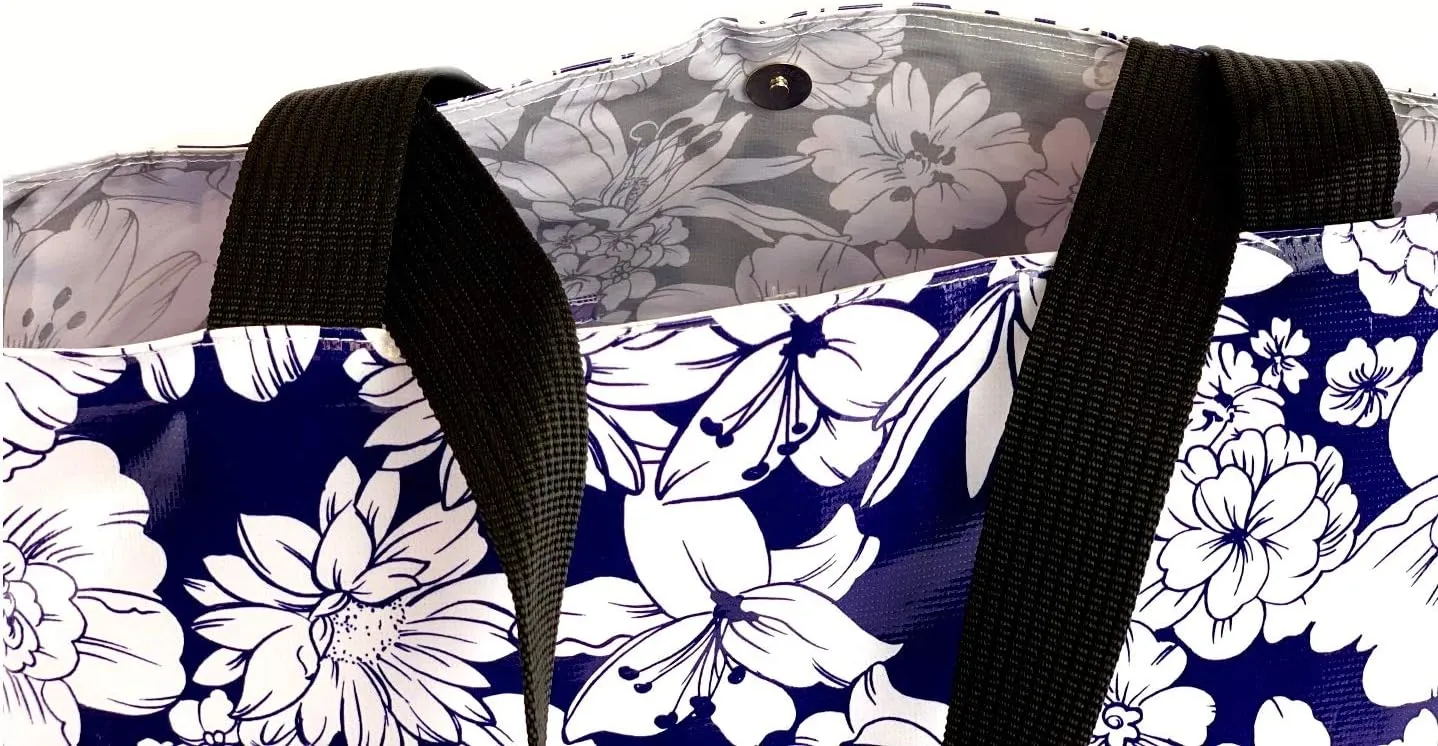 Alux Tote Bag for Women - Waterproof, Sturdy & Spacious Bag for Beach, Work, Gym, Travel - Eco-Friendly & Easy to Clean