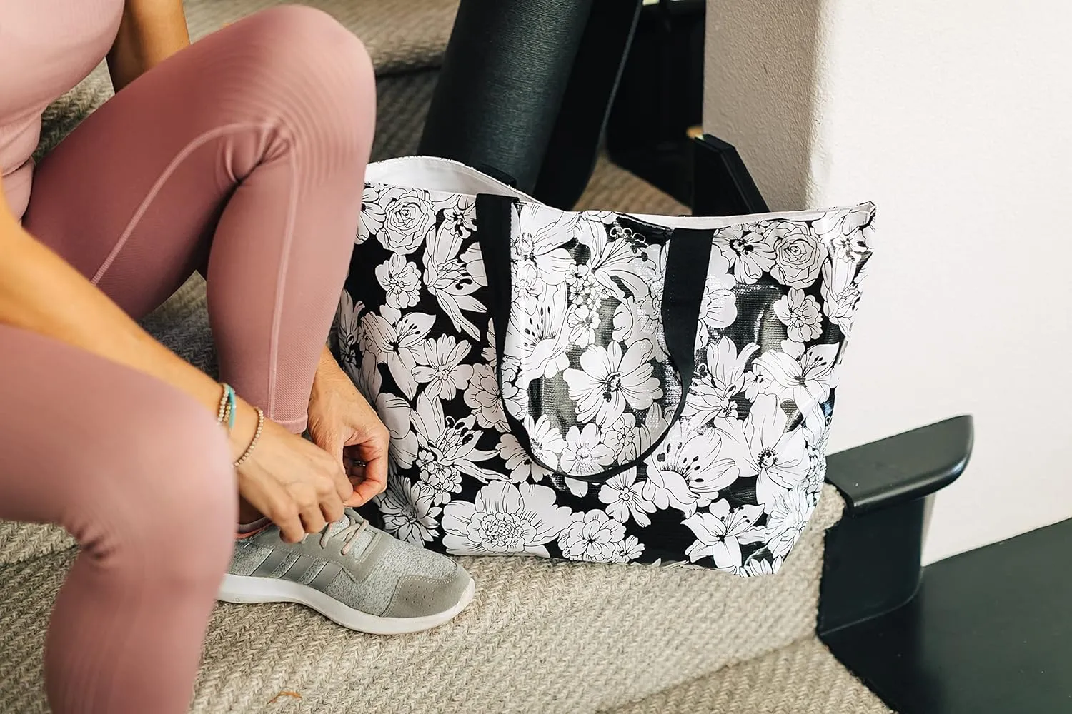 Alux Tote Bag for Women - Waterproof, Sturdy & Spacious Bag for Beach, Work, Gym, Travel - Eco-Friendly & Easy to Clean
