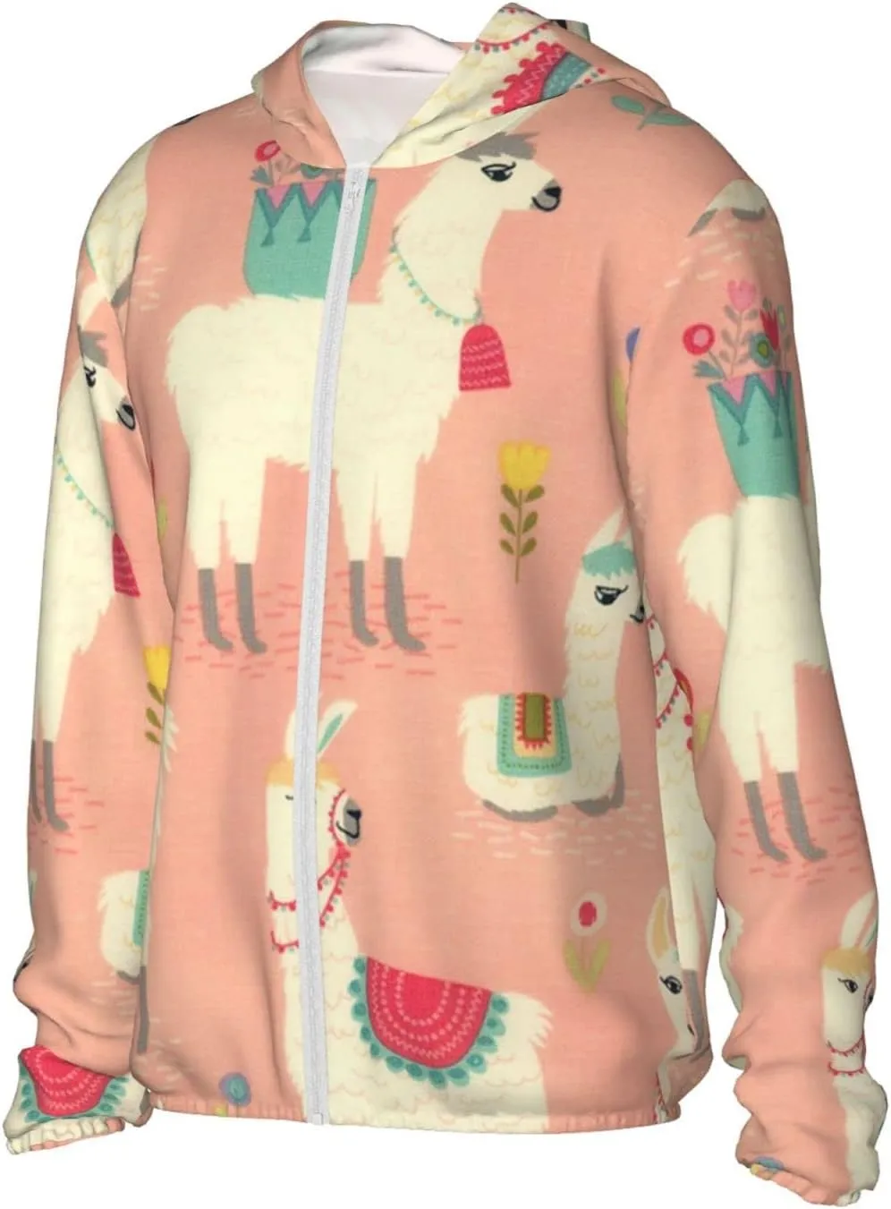 AMRANDOM Women's UPF 50  Sun Protection Hoodie Jacket Full Zip Long Sleeve Shirt with Pockets Hiking Outdoor Performance