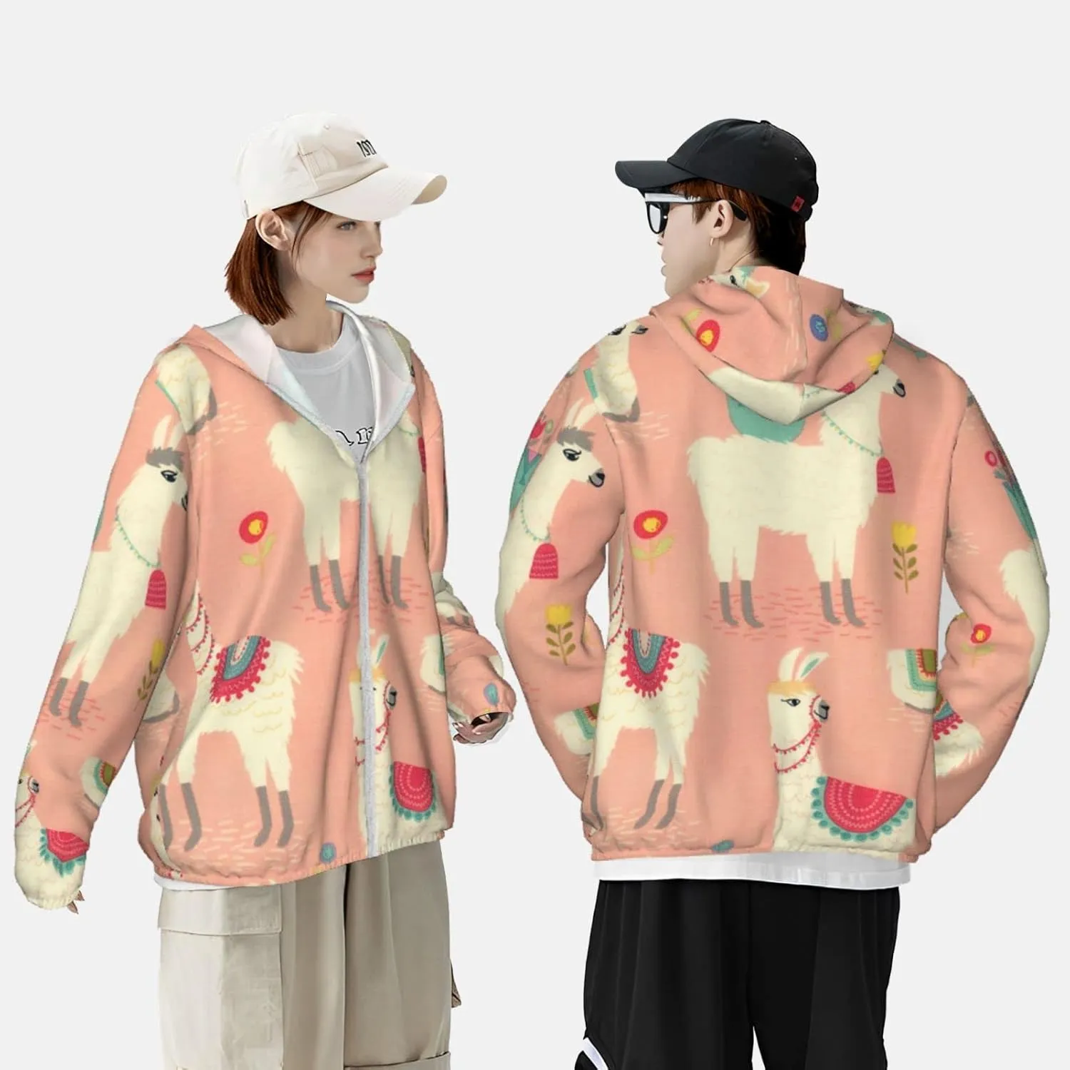 AMRANDOM Women's UPF 50  Sun Protection Hoodie Jacket Full Zip Long Sleeve Shirt with Pockets Hiking Outdoor Performance