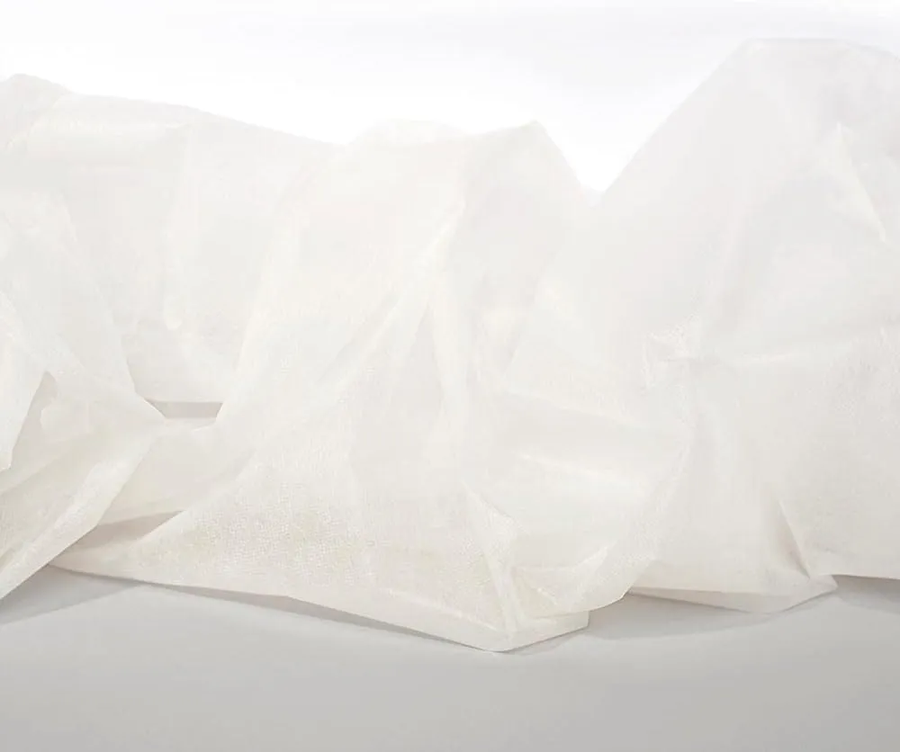 Anderson's White Gossamer Fabric Roll, 19 Inches x 100 Yards, Sheer Fabric for Wedding Decorations, Baby Shower, Gender Reveal, Prom, Homecoming, Event Photo Backdrops, Drapes