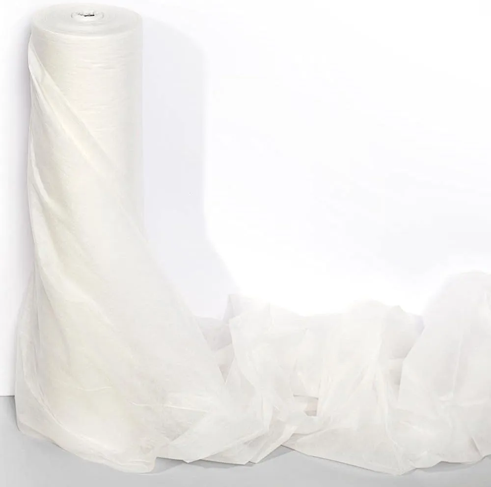 Anderson's White Gossamer Fabric Roll, 19 Inches x 100 Yards, Sheer Fabric for Wedding Decorations, Baby Shower, Gender Reveal, Prom, Homecoming, Event Photo Backdrops, Drapes