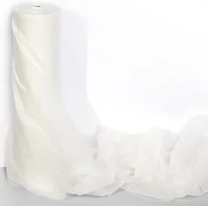 Anderson's White Gossamer Fabric Roll, 19 Inches x 100 Yards, Sheer Fabric for Wedding Decorations, Baby Shower, Gender Reveal, Prom, Homecoming, Event Photo Backdrops, Drapes