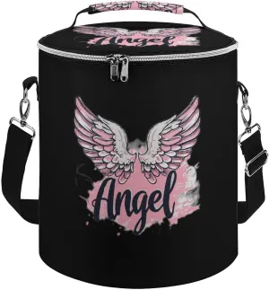 Angel Wings Insulated Lunch Bag Reusable Cooler Tote Bag for Camping Picnic Beach Work