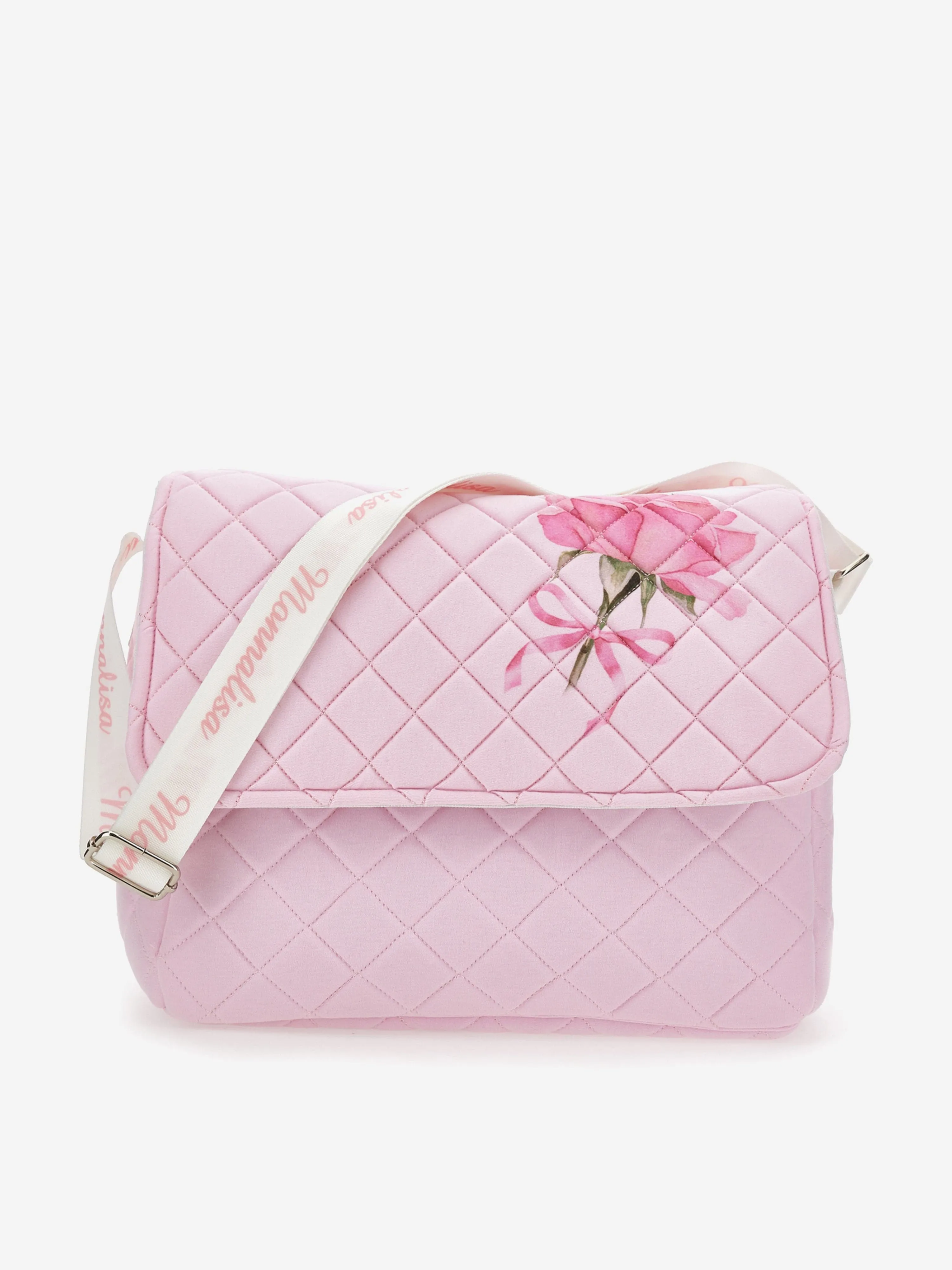 Baby Quilted Rose Changing Bag in Pink (35cm)