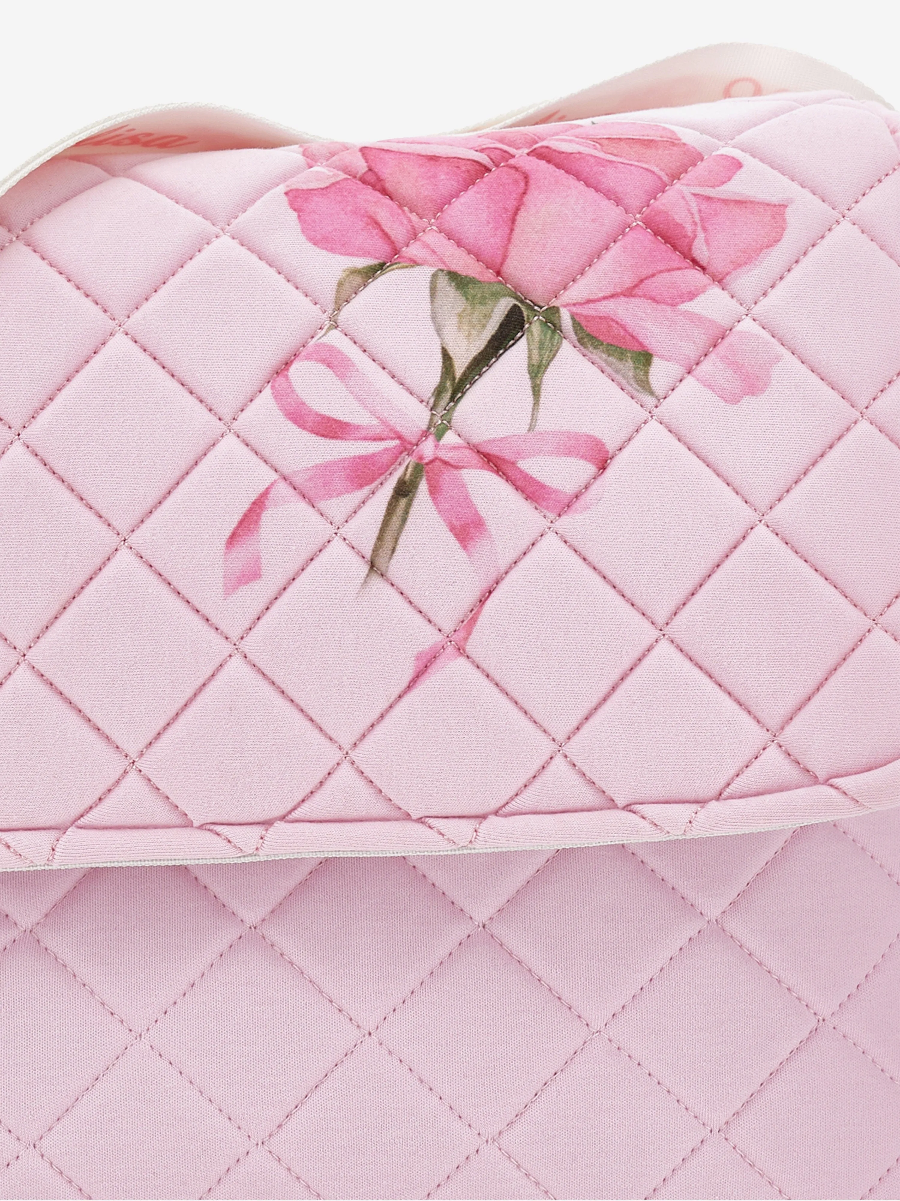 Baby Quilted Rose Changing Bag in Pink (35cm)