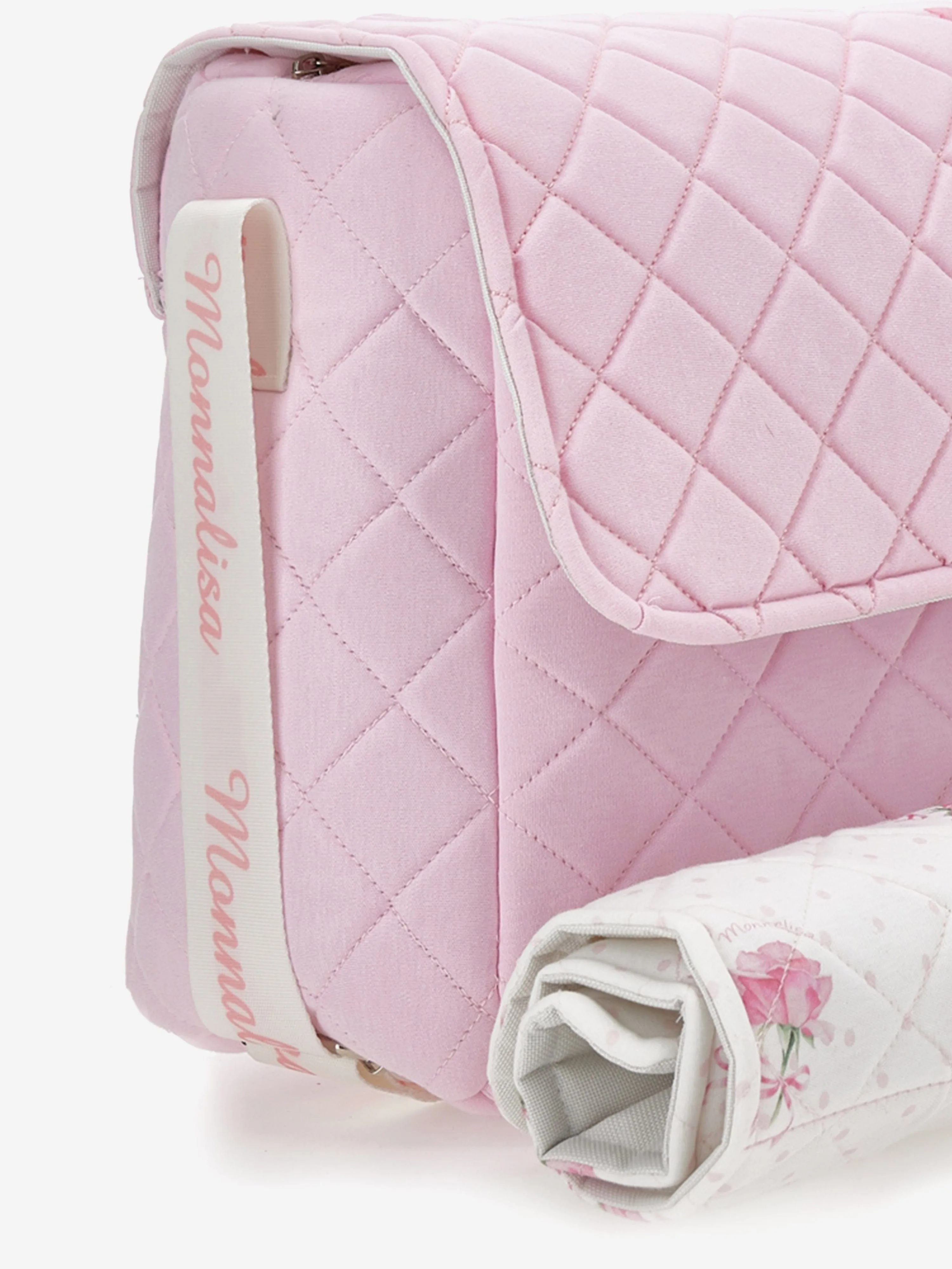 Baby Quilted Rose Changing Bag in Pink (35cm)