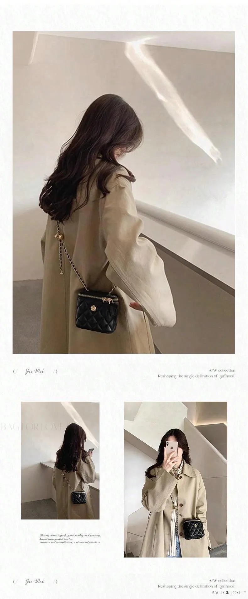 BagForLove - Small Women's Bag for Daily Essentials and Cosmetic Storage
