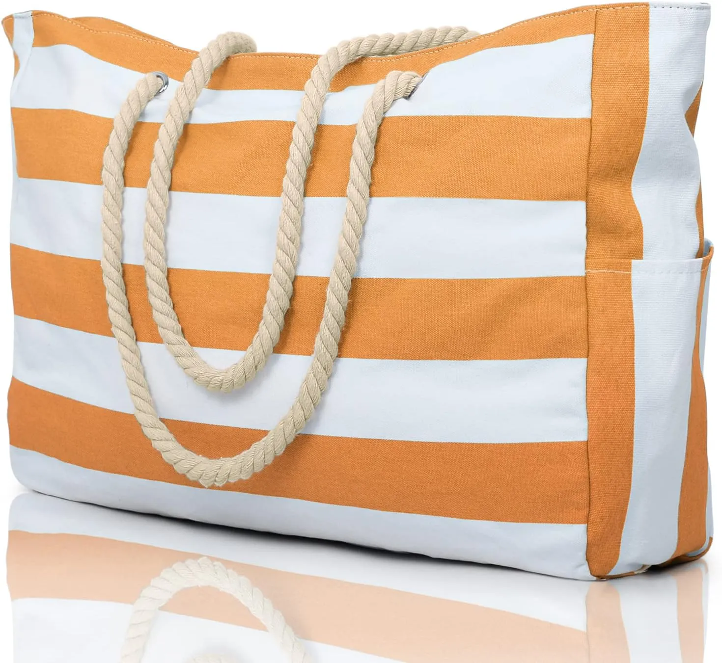 Becokan Beach Bags for Women Large Waterproof Beach Tote Bag Zipper Beach Bags Waterproof Sandproof Swim Pool Bag Large Tote