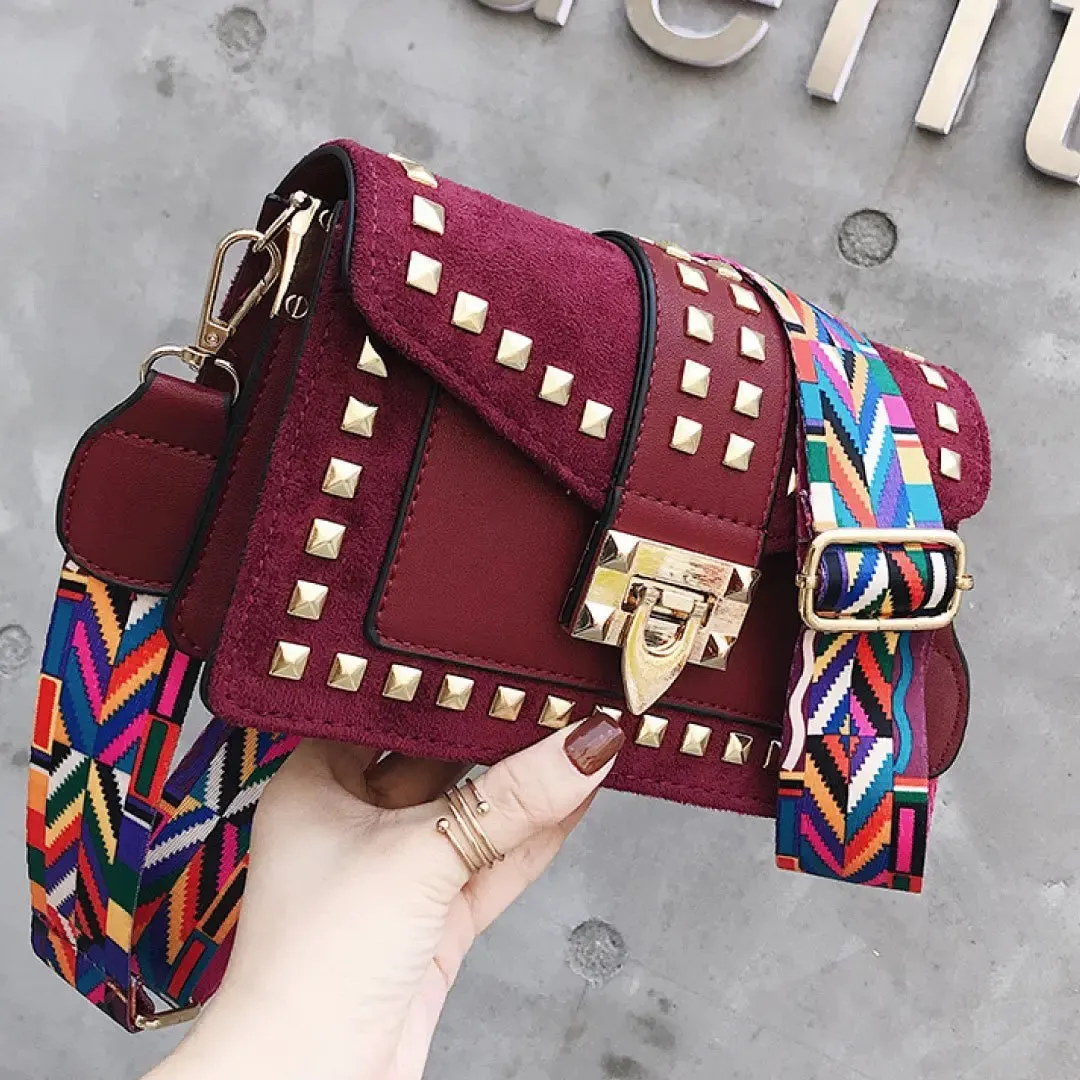 Betty Shoulder Velvet Finish Bag by ClaudiaG Collection