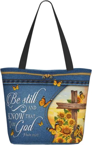 Bible Tote Bags For Women Christian Tote Bag Religious Grocery Bag With Zipper For Mothers Day Church Gifts