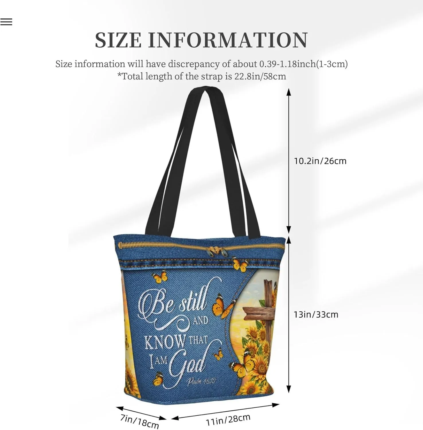 Bible Tote Bags For Women Christian Tote Bag Religious Grocery Bag With Zipper For Mothers Day Church Gifts