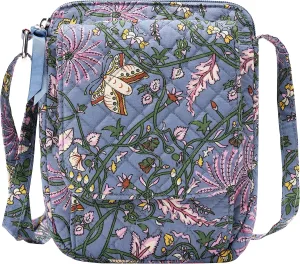 Brentano Cotton quilted Small crossbody wallet purse
