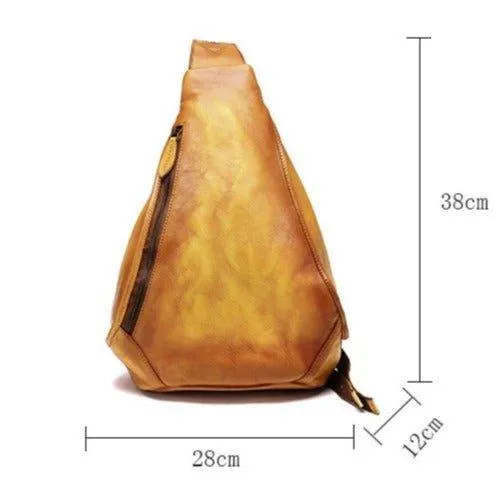 Brush Off Leather Embossed Sling Bag for Women