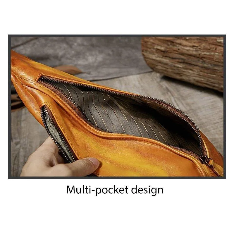 Brush Off Leather Embossed Sling Bag for Women