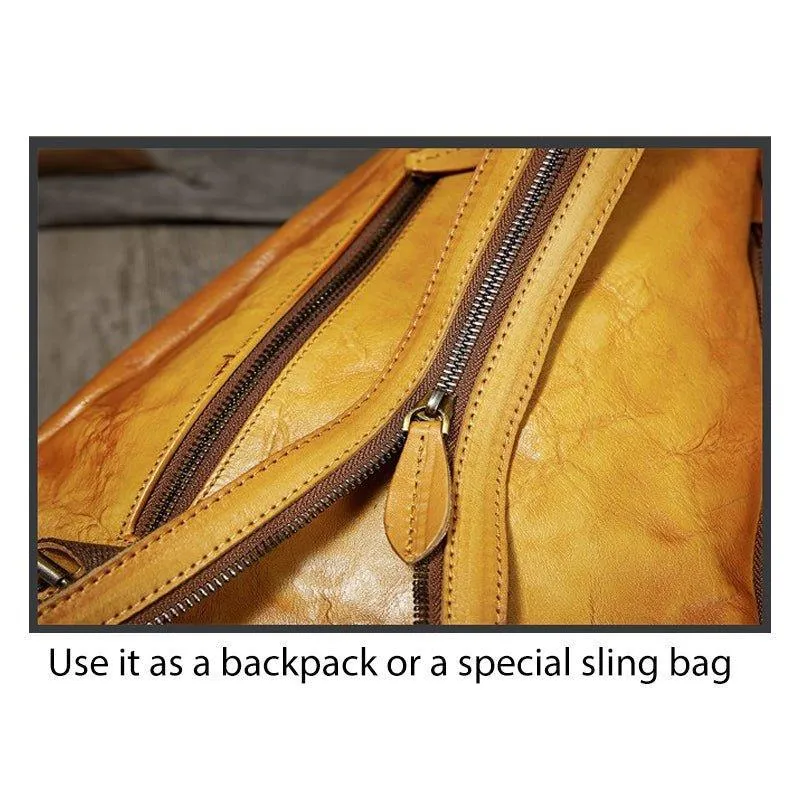 Brush Off Leather Embossed Sling Bag for Women