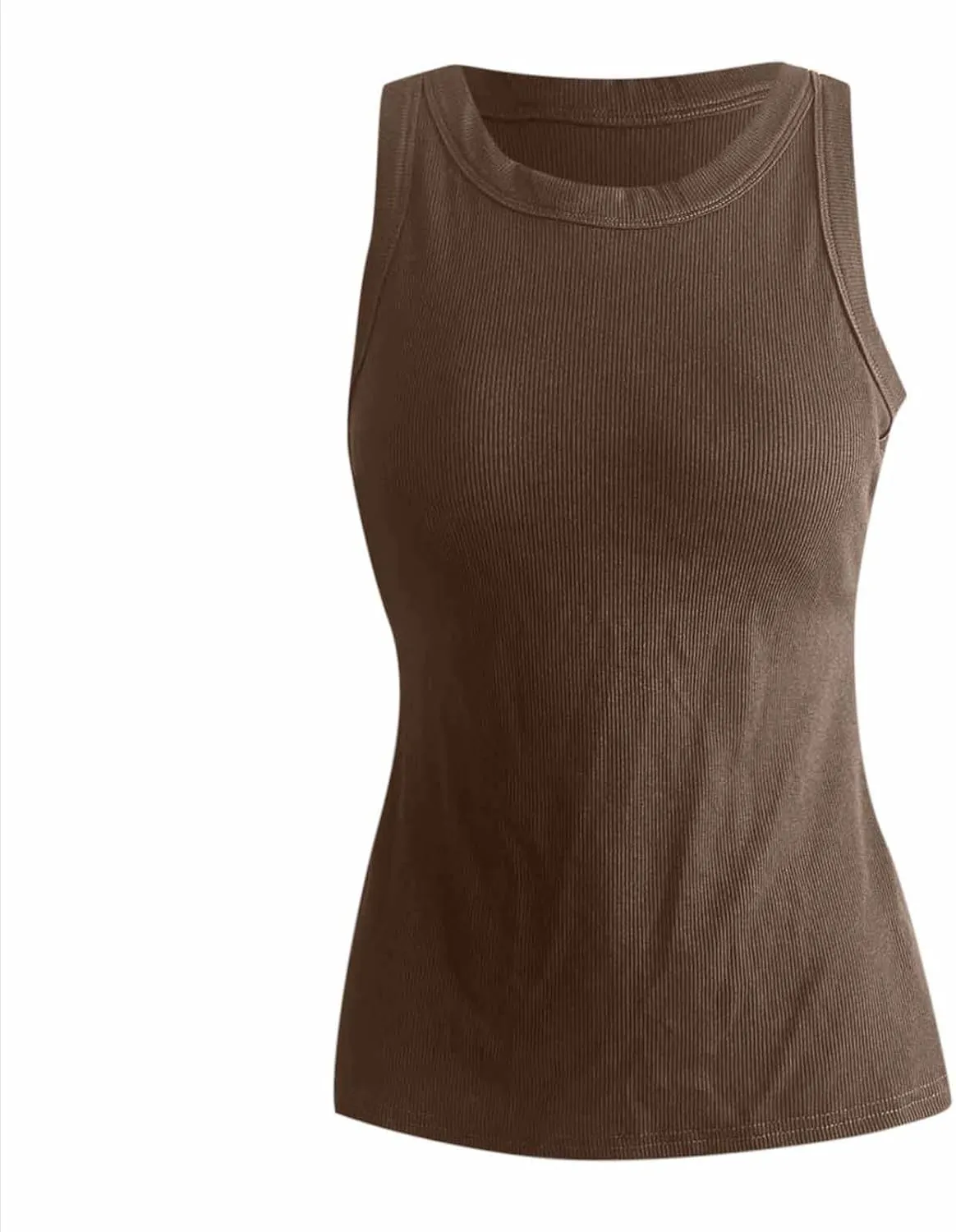 Camisole Tops for Women with Built in Bra Spaghetti Strap Workout Yoga Shirt Lightweight Tank Tops Undershirt