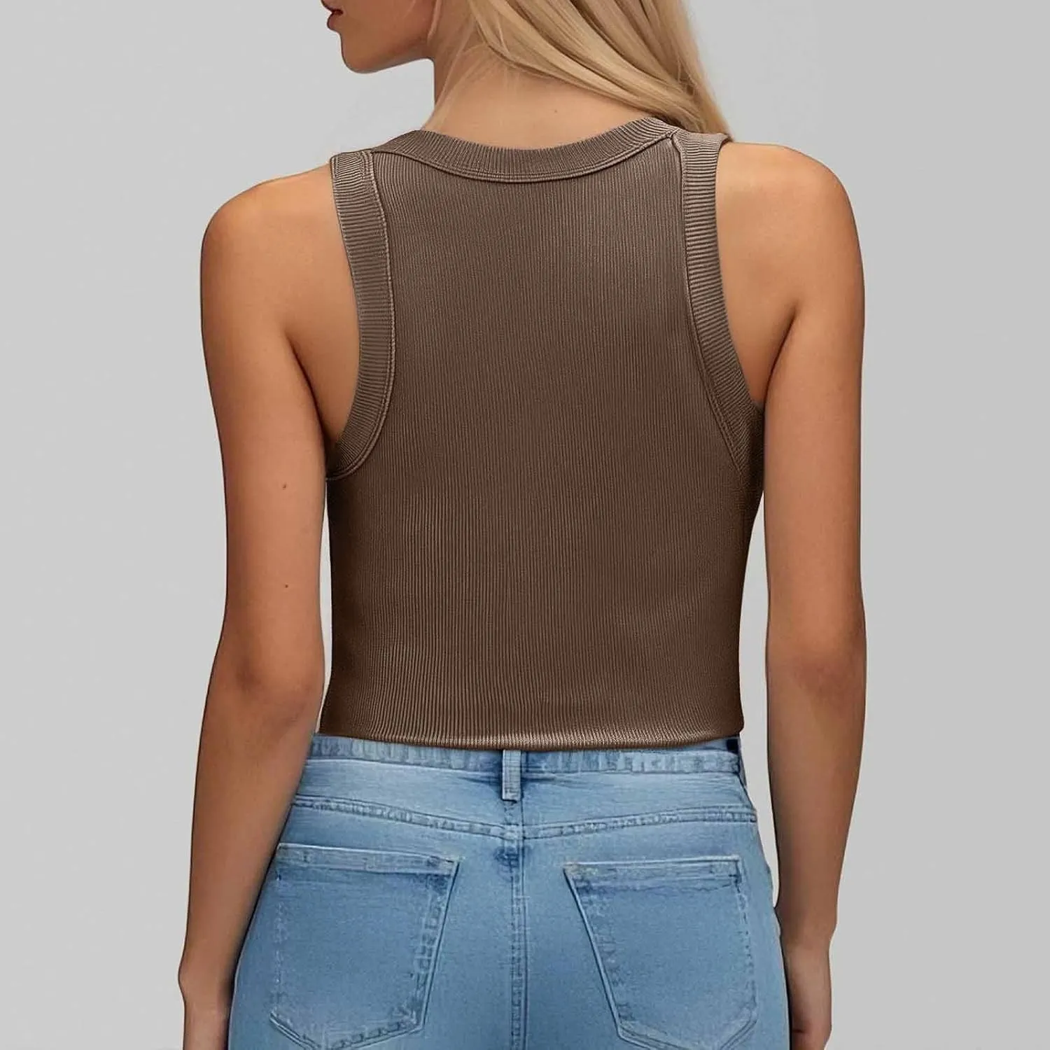 Camisole Tops for Women with Built in Bra Spaghetti Strap Workout Yoga Shirt Lightweight Tank Tops Undershirt