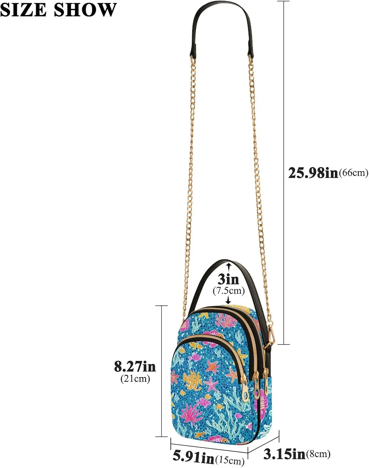 Cartoon Small Handbag Crossbody Bag for Women Quilted Bags Shoulder Purse Phone Wallet Chain Bag