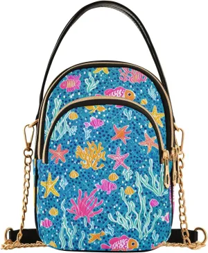 Cartoon Small Handbag Crossbody Bag for Women Quilted Bags Shoulder Purse Phone Wallet Chain Bag