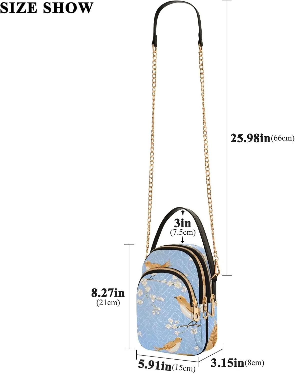 Cartoon Small Handbag Crossbody Bag for Women Quilted Bags Shoulder Purse Phone Wallet Chain Bag
