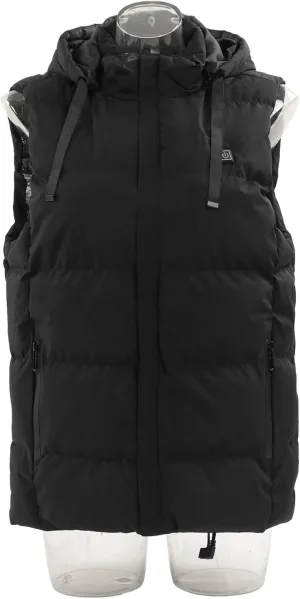 CHICIRIS Heated Vest, Carbon Fiber Heating Vest 3 Levels USB Heating with Hood for Outdoor