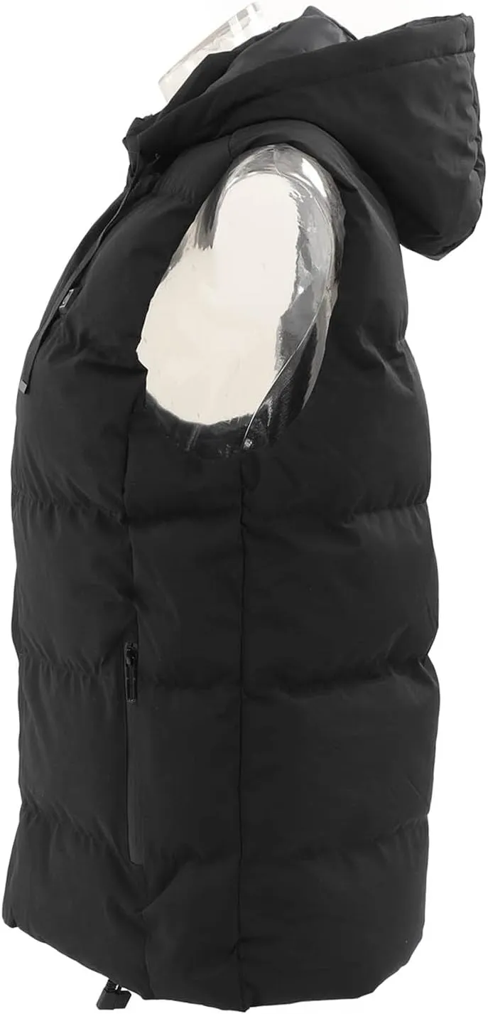 CHICIRIS Heated Vest, Carbon Fiber Heating Vest 3 Levels USB Heating with Hood for Outdoor