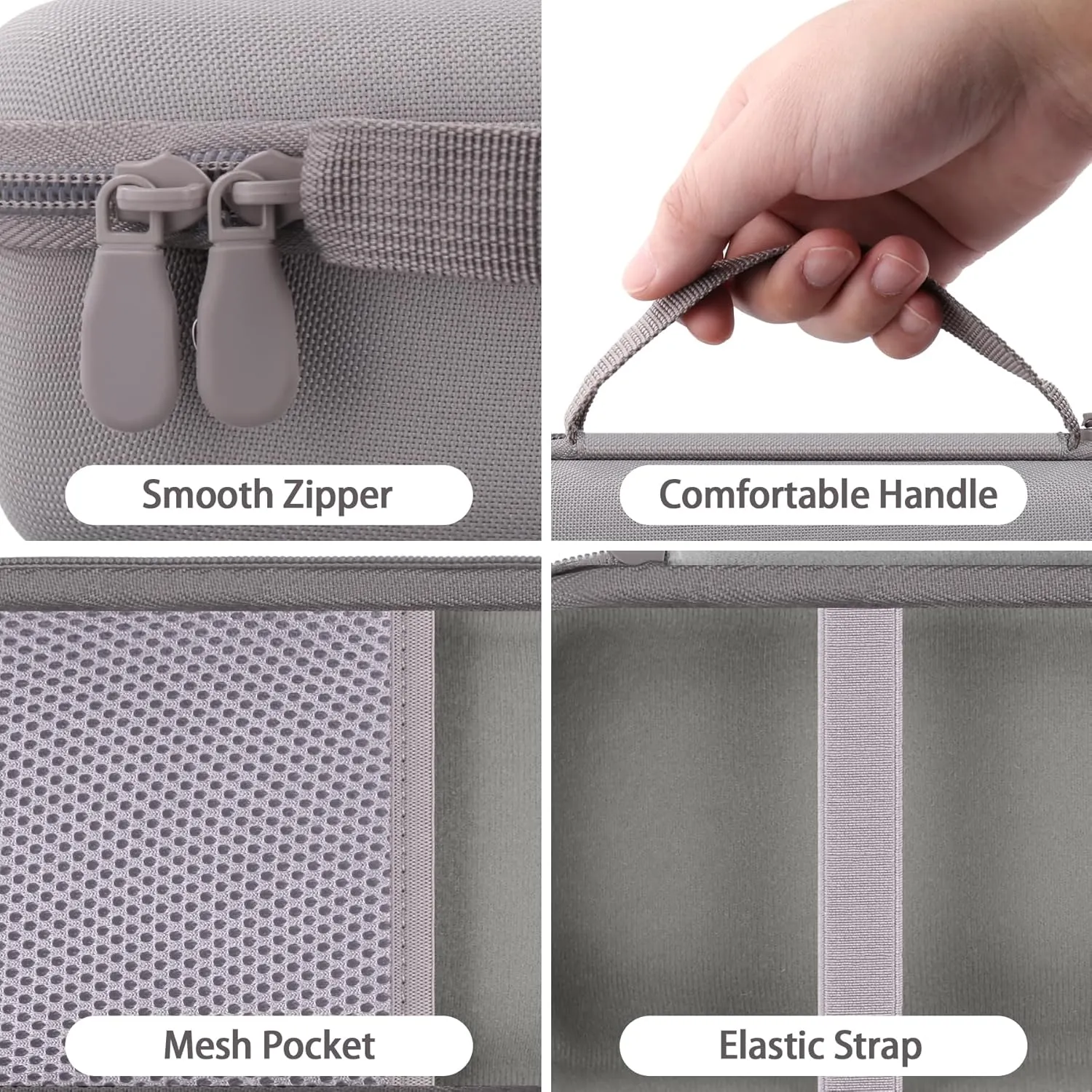 co2CREA Hard Case and Silicone Case Replacement for Bose New SoundLink Flex 2nd Gen/Bose SoundLink Flex Bluetooth Portable Speaker, Protective Case with Carabiner and Shoulder Strap (Sandstone Case)