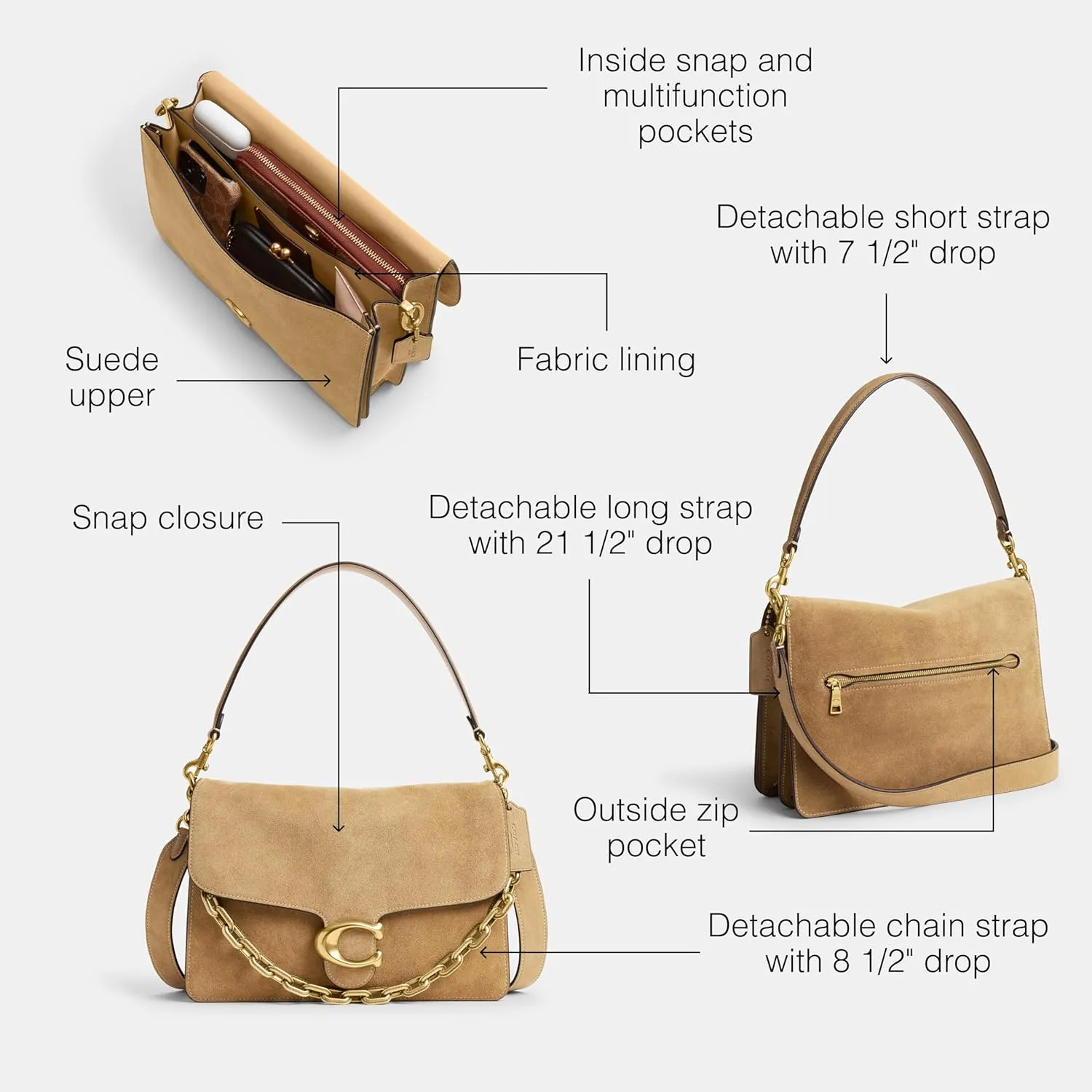 Coach Chain Tabby Shoulder Bag 30