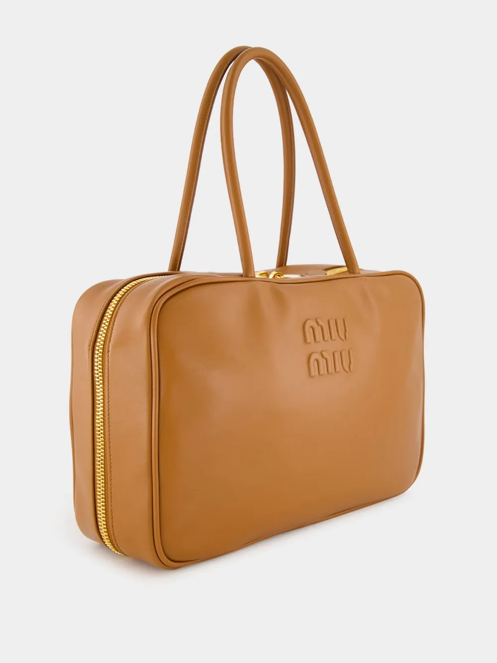 Cognac Leather Beau Bag