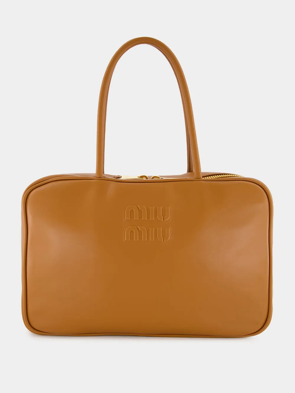 Cognac Leather Beau Bag