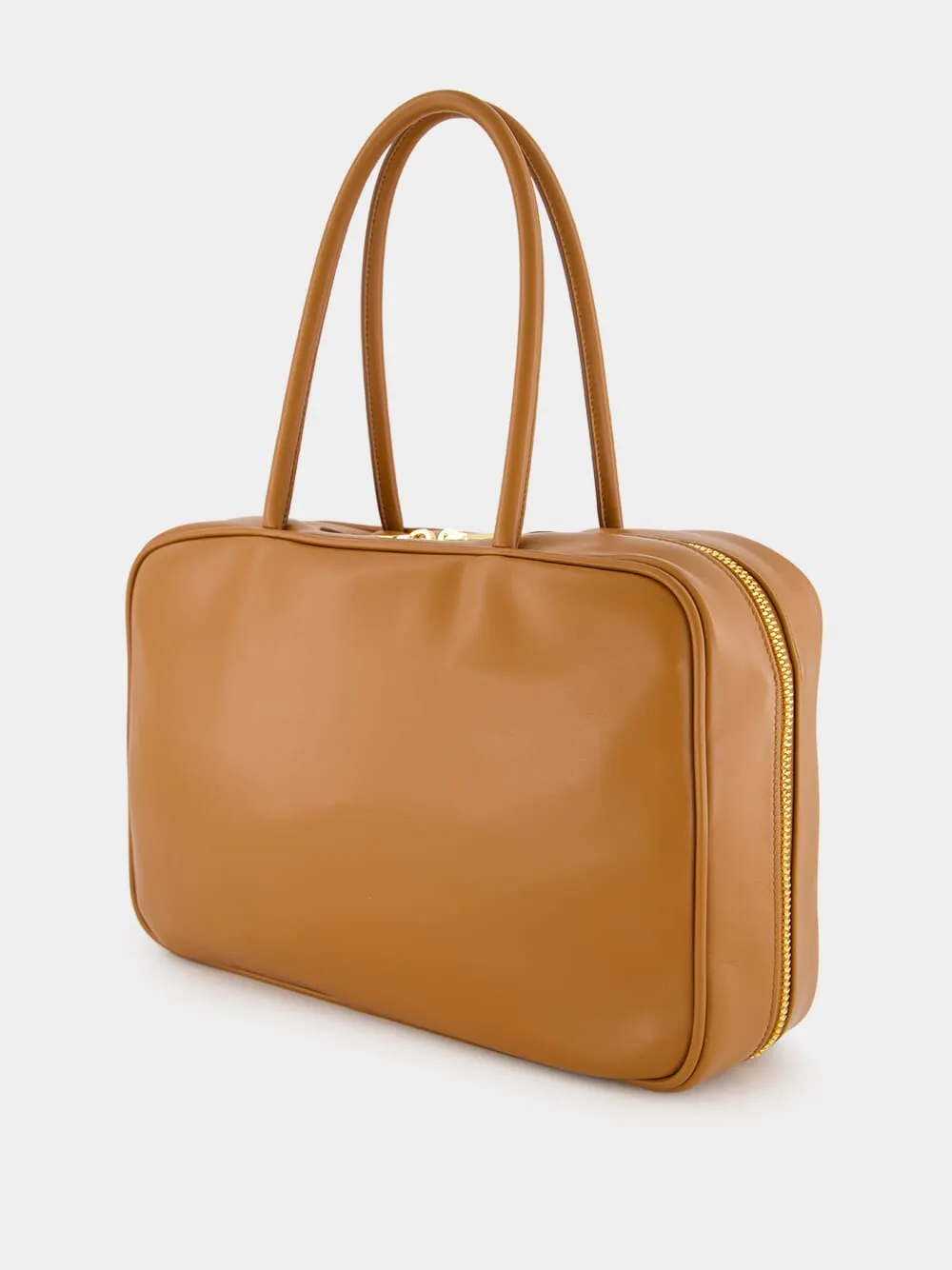 Cognac Leather Beau Bag