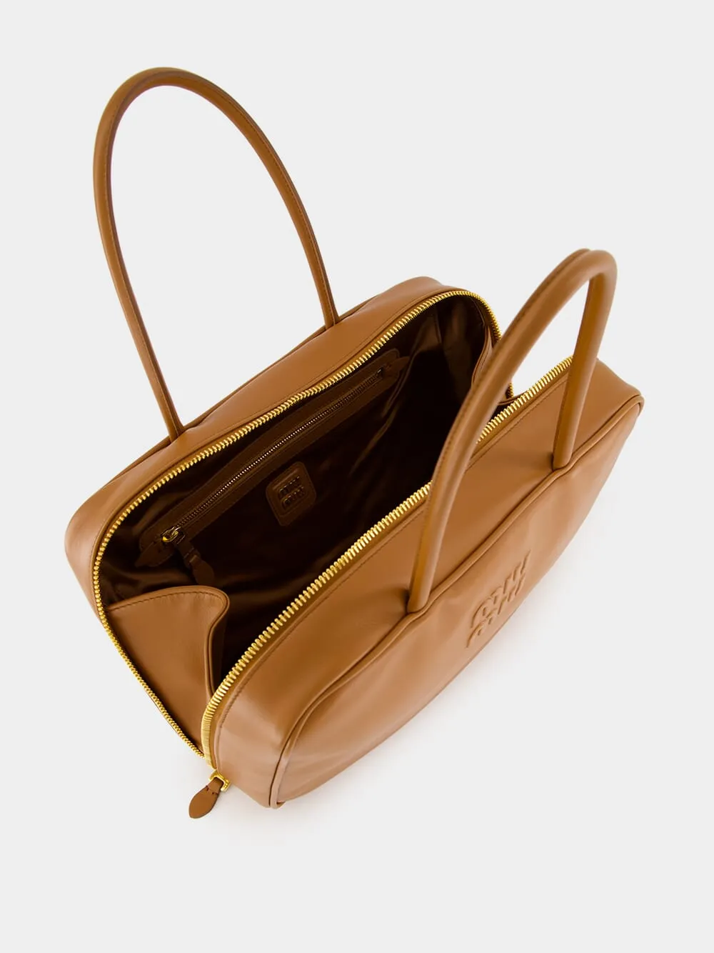 Cognac Leather Beau Bag