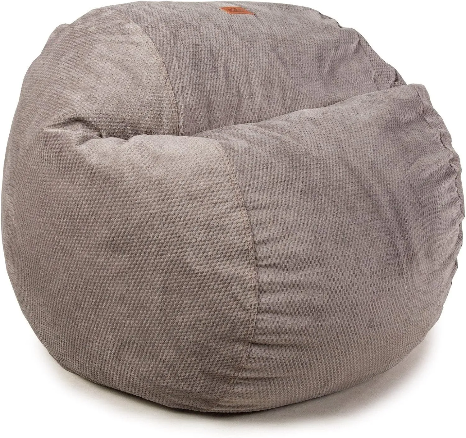 CordaRoy's Chenille Bean Bag-Convertible Bean Bag Chair&Bed-Machine-Washable Chenille Fabric Cover-for Basement,Living Room,Game Room,Dorm & More - Queen Size - Charcoal | Made in The USA