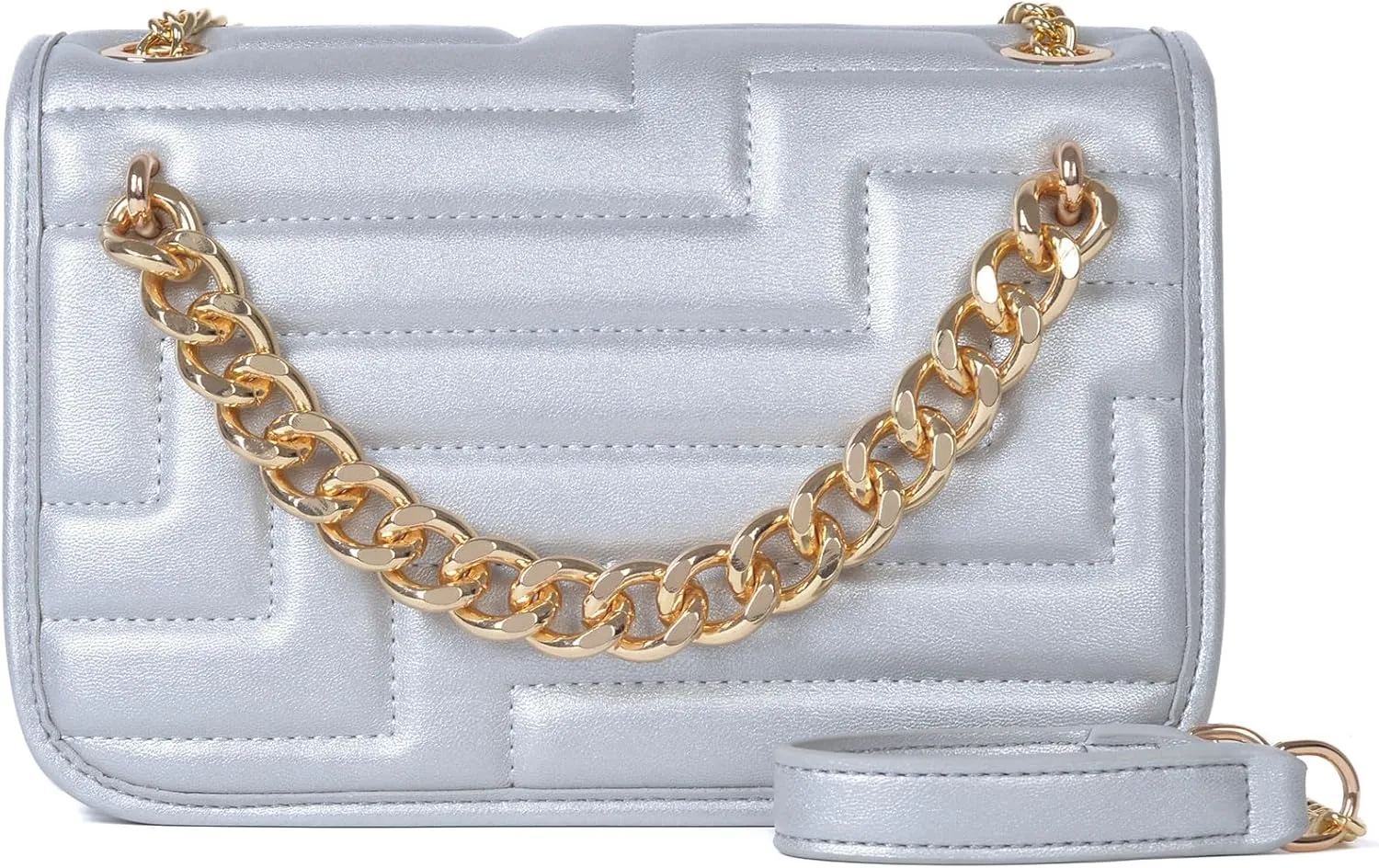 Crossbody Bags for Women,Vegan Leather Purses for Women,Small Shoulder Handbags with Chain Strap