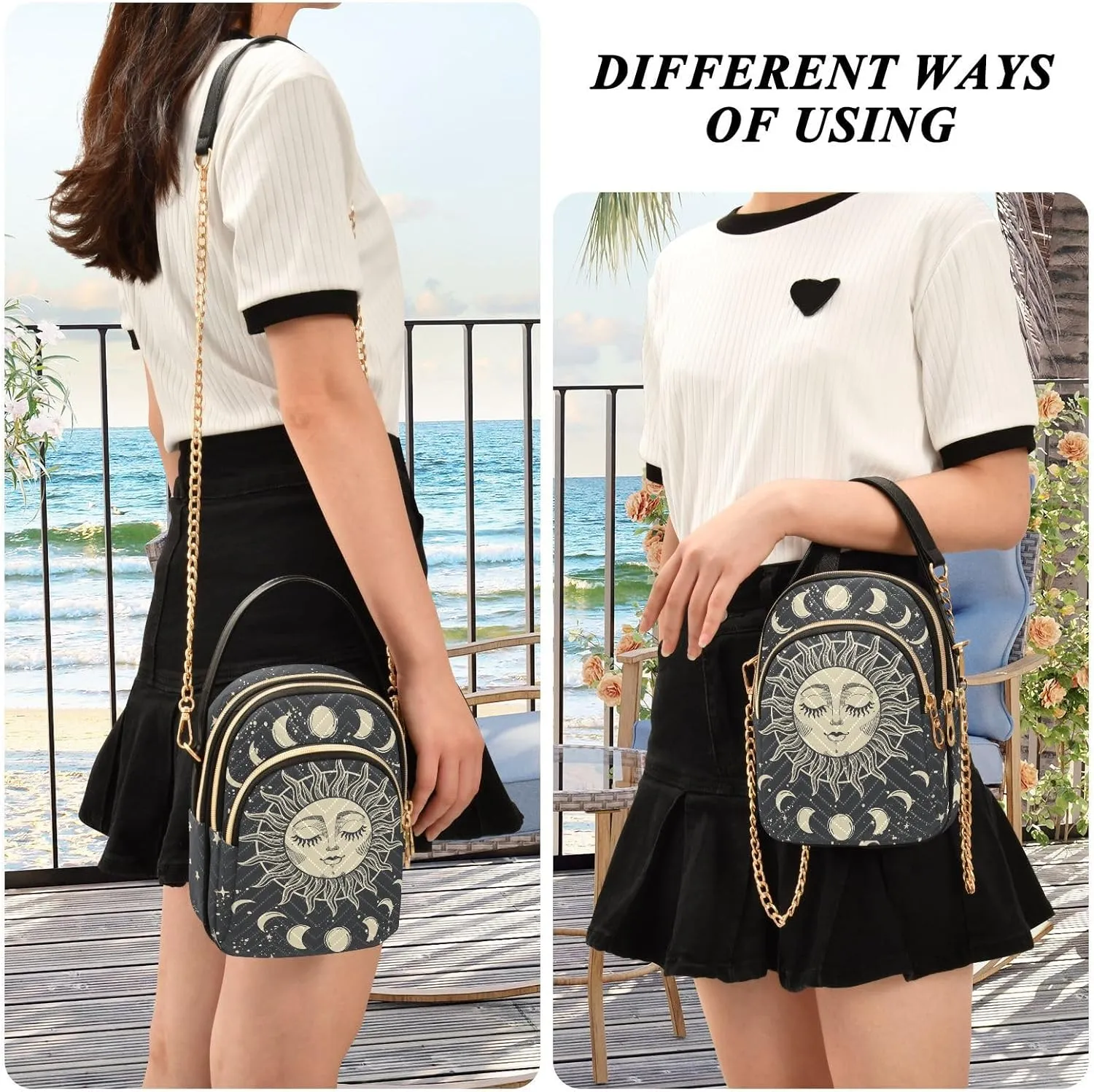 Crossbody Bags Small Phone Bag with Shoulder Strap, Women's Quilted Crossbody Handbags