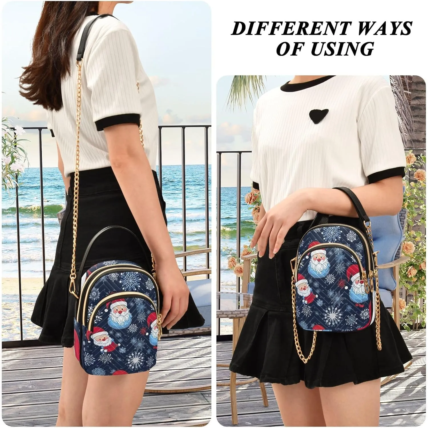 Cute Women's Crossbody Handbags Purse with Chain
