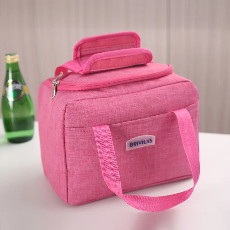 Cyflymder Lunch Box Bag Waterproof Thermal Bag Oxford Fabric Portable Thermal Insulated Cation Picnic Food Box Women Tote Storage Ice Bags