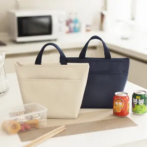 Cyflymder New Waterproof Oxford Lunch Bag Pouch Thickened Handbag Picnic Bag Women Kids Convenient Lunch Box Tote School Food Storage Bags
