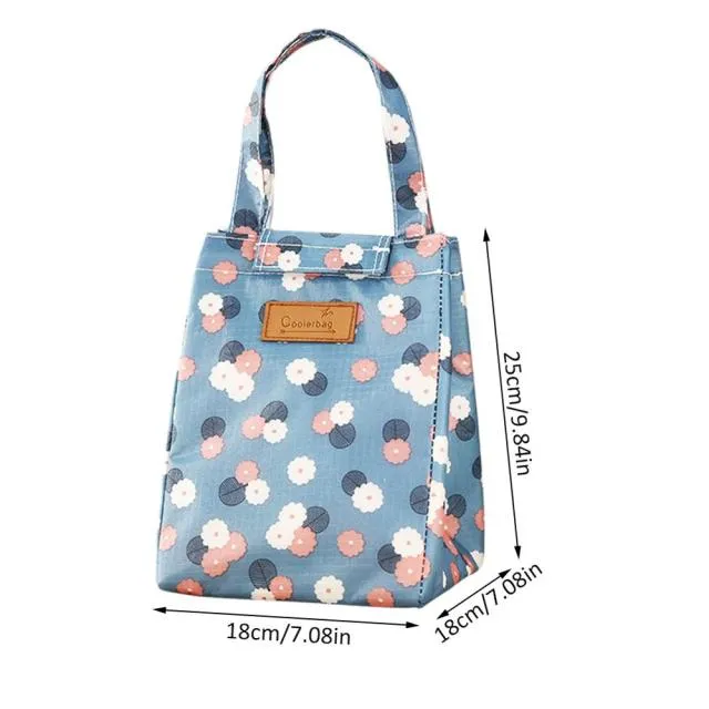 Cyflymder Portable Insulated Bag Waterproof Insulation Lunch Bag Lunch Box Bag Thermal Cooler Bags Food Picnic Kids Lunch Box Bag Tote