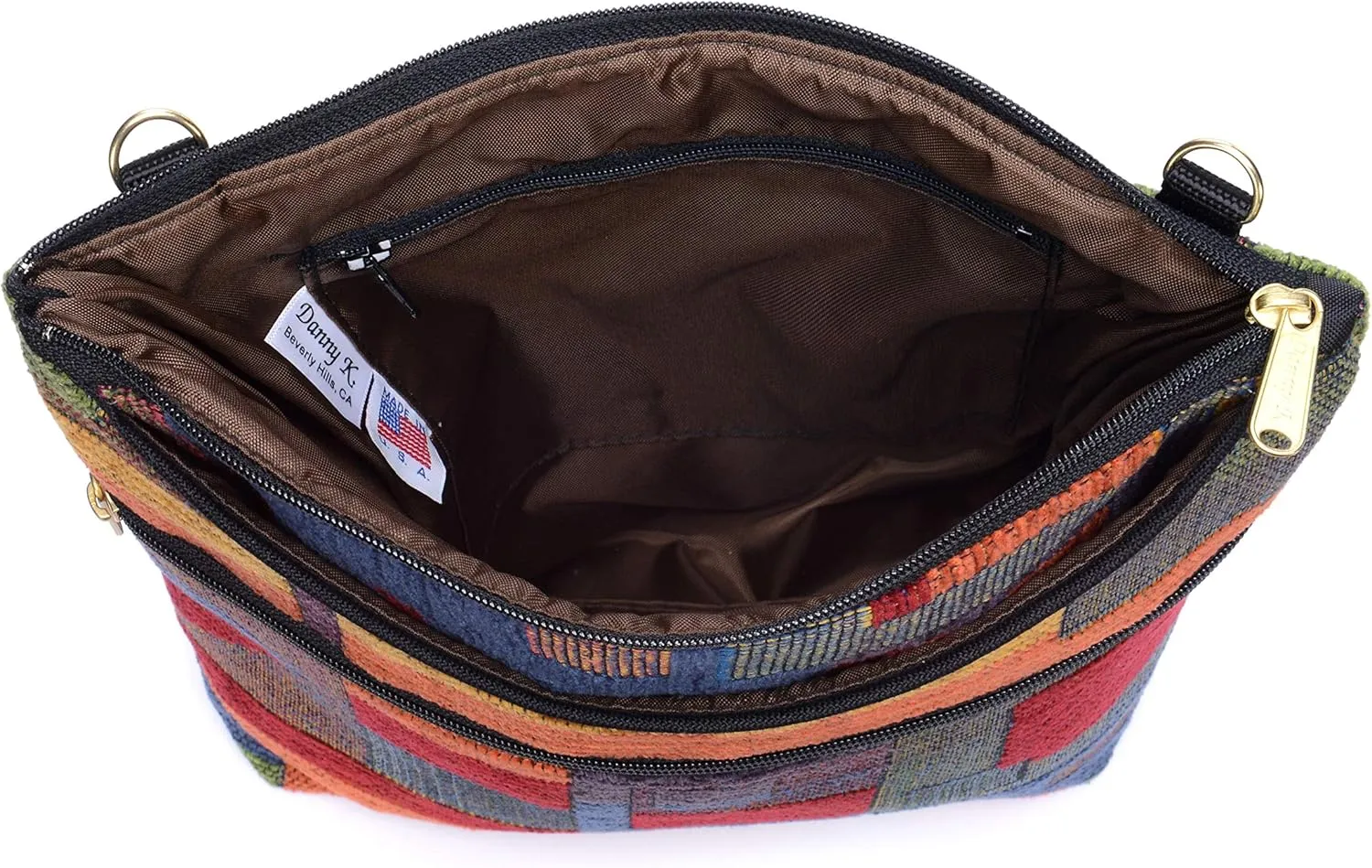 Danny K. Women's Tapestry Bag Crossbody Handbag, Maggie Purse Handmade in the USA