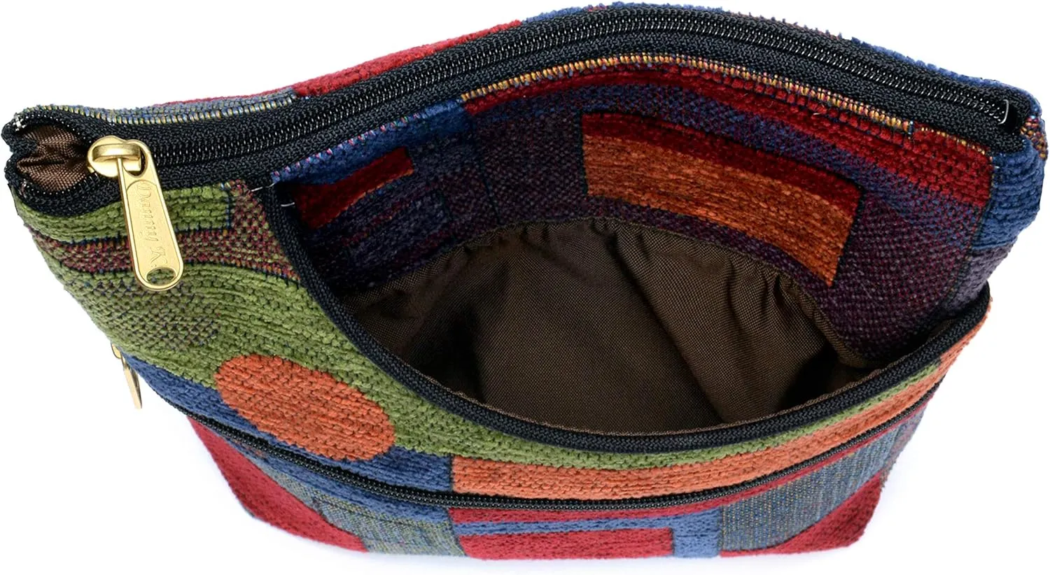Danny K. Women's Tapestry Bella Purse Crossbody Handbag, Adjustable Cord, Handmade in USA