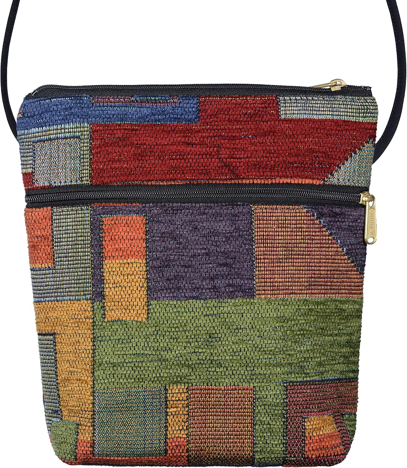 Danny K. Women's Tapestry Bella Purse Crossbody Handbag, Adjustable Cord, Handmade in USA