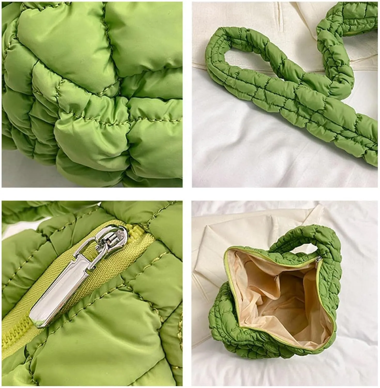 Darling Quilted Puffer Crossbody and Tote Bags for Women
